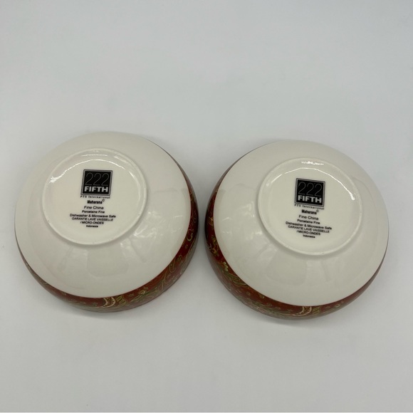 222 FIFTH Maharana Coupe Cereal Bowl Set of Two - Picture 4 of 10